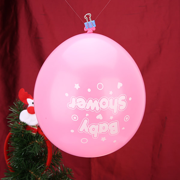 20 stk. 12 tommer latexballoner med bogstaver trykt baby shower fødselsdagsfest favoriserer forsyning lilla