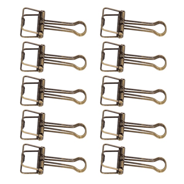 80 stk. Binder Clips 19mm Kraftig Klemkraft Holdbar Metal Multifarvet Papir Binder Clips til Hjemmet Kontor Skole Bronze