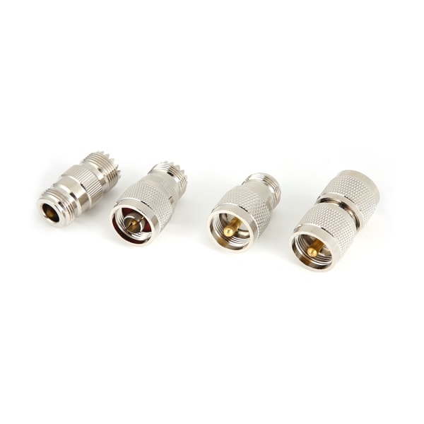 4 stk M til N RF messing 50 ohm koaksial koncentrisk adapter konnektorsæt