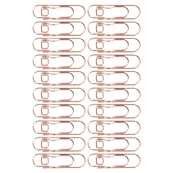 20 kpl Iron kynäpidikkeet Rose Gold kynäpidikepidikkeet Pienet kannettavat kynäpidikkeet paperitavaroihin toimistoasiakirjoihin