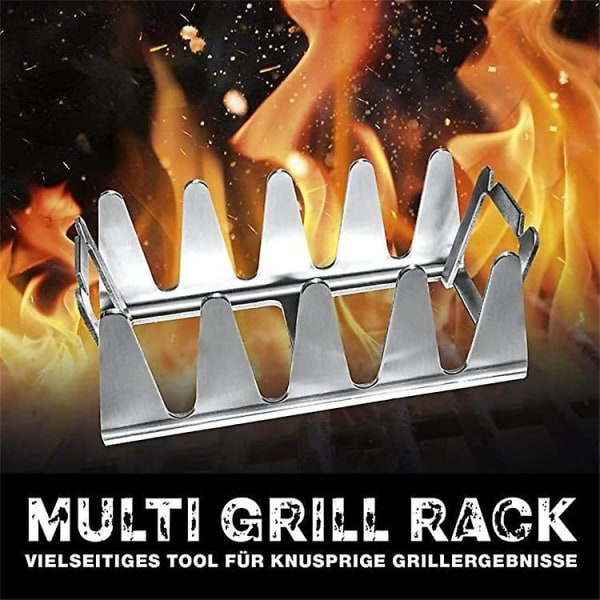 Grillspylet i rustfritt stål for indirekte grilling