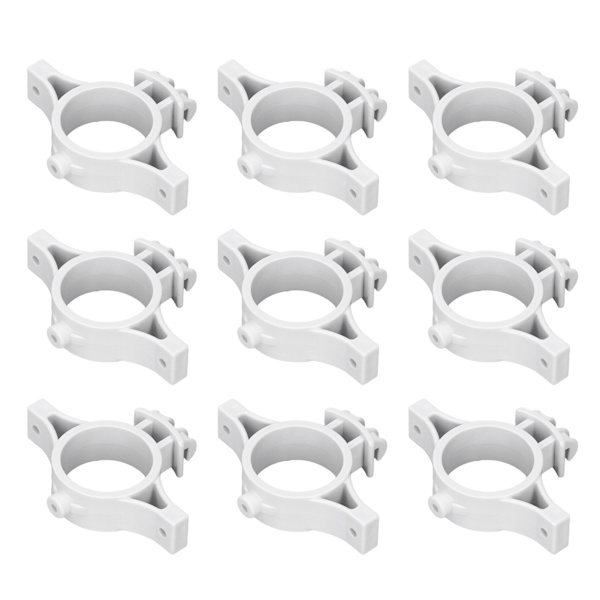 50 stk elektriske gjerdeisolatorer Pulse elektriske gjerdeterminalstangisolatorer med 3,2 cm hull for Farm Grey
