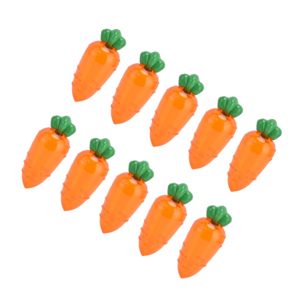 10 st Morotsformad godislåda Case Behållare för bröllopsfestpresentTransparent Orange