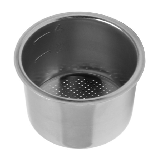 Rustfrit kaffefilter i rustfrit stål, 1 lag, flere huller, ikke-tryksat, 4 kopper, 51 mm