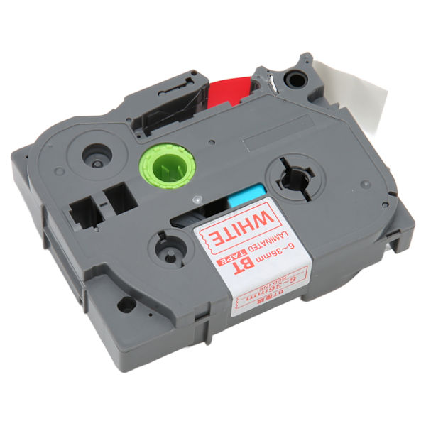 5 stk. 18mm Label Maker Tape til Tze 241 Tz241 3/4in Label Tape Erstatning til Ptouch PTD400 PTD410 PTD600 Rød baggrund Hvidt bogstav Bze 445