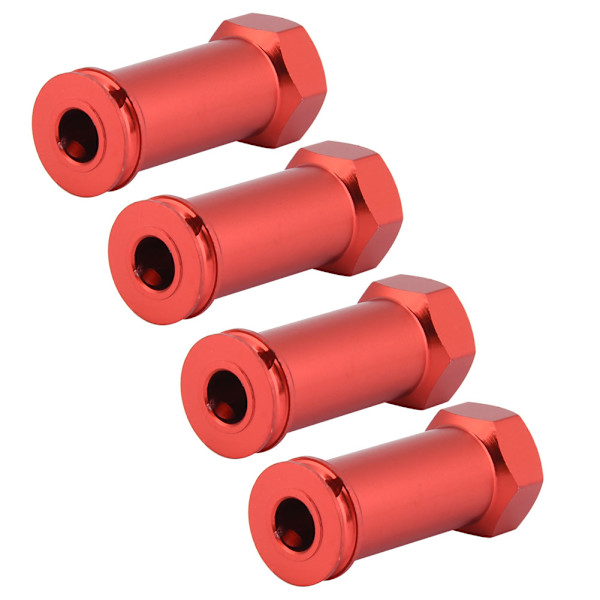 12 mm hjulsexnav 30 mm förlängningsadapter för Traxxas Slash 4X4 1/10 lastbil (12*30 mm, röd)