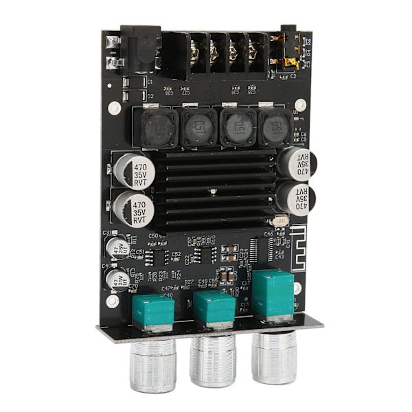 Effektforstærkermodul Dual Channel Subwoofer 100Wx2 DC12‑24V BT 5.0 Sound Amplifier Board ZK‑1002T