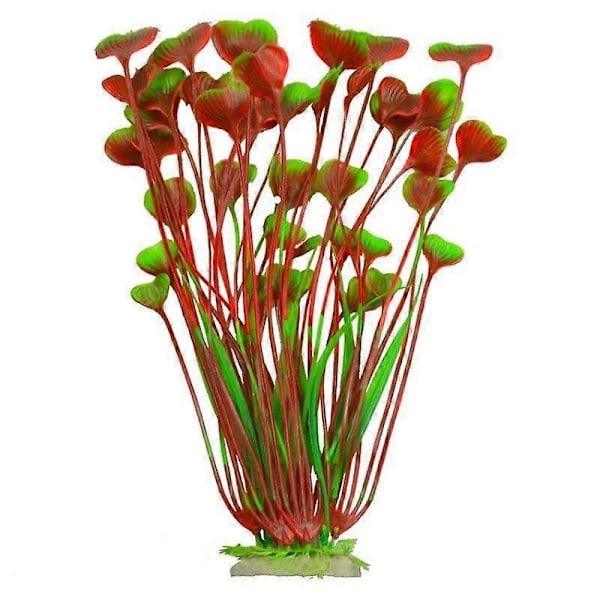Store akvarieplanter, plastik, kunstige planter til akvariedekoration, 40 cm høj, 17,8 cm
