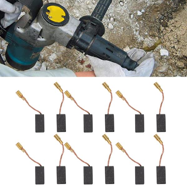 20 stk karbonmotorbørste 5x8x15mm kobber tilbehørssett for boremaskin