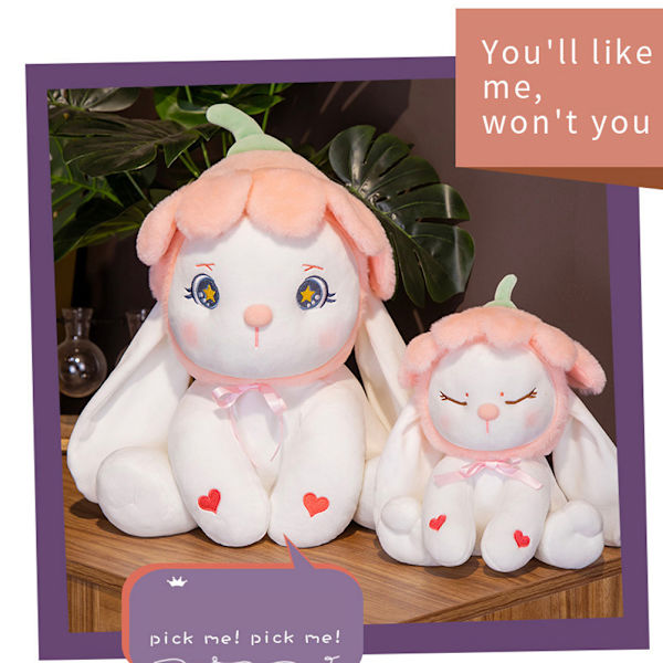 Plysj leker Petal Rabbit utstoppet fluffy dukke søt myk dukke feriegaver for barn voksne