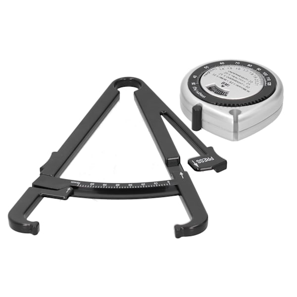 Body Fat Caliper BMI-måttband Skinfold Calipers Body Fat Mätband Set