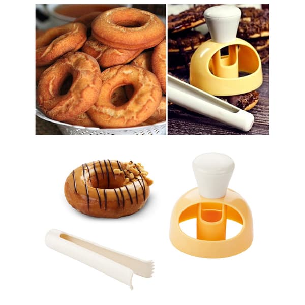 Donutform Plast Genanvendelig Praktisk DIY Donut Maker Donut Bageform til Køkkener Restauranter