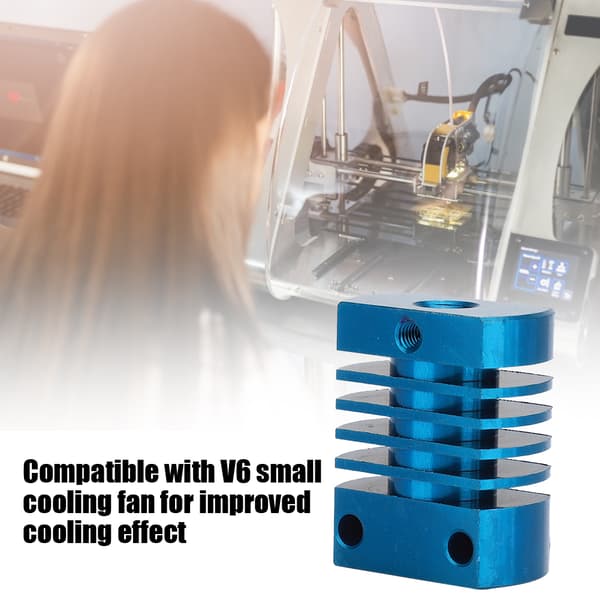 3D Printer Køleplade Aluminiumsrør CR8 Høj Kvalitet Blå Tilbehør til MK10 Ekstruder