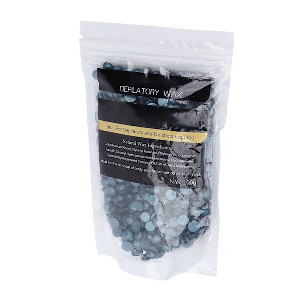 Hårfjerningsfjerning Hard Wax Bean Husholdningshårfjerning Voksperle for ansikt Armhule Ben 100g Retro Blå
