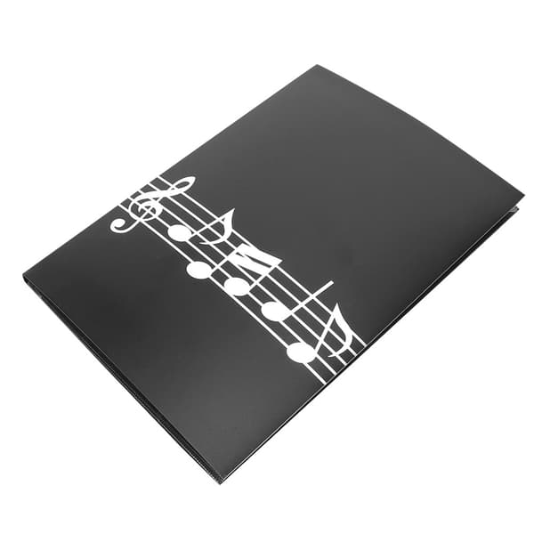 A4 Nodearkivmappe 6 Sider Klavermusik Node ABS Materiale Guitar Violin Udvidelsesklips