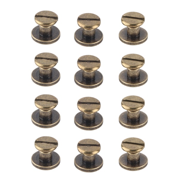 20 kpl Litteä pää kupari messinki ruuvit mutterit naulat niitit nahka cap Tarvike (5mm)