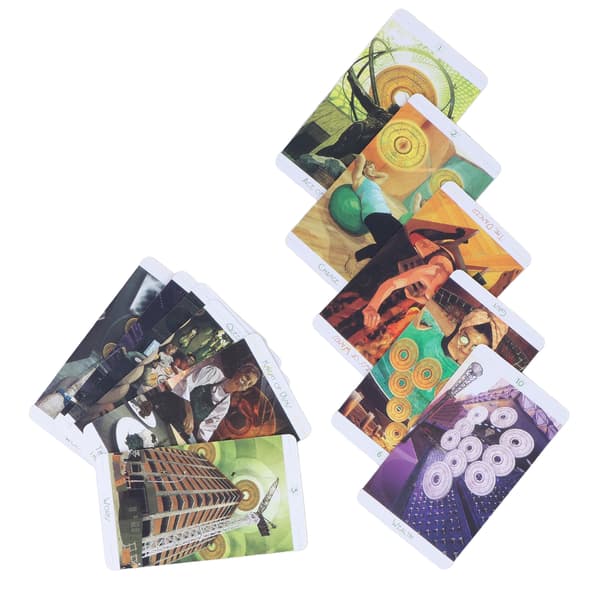 Urban Tarotkort 78 sæt kunstpapir glat spådom interaktive spil legetøj til voksne