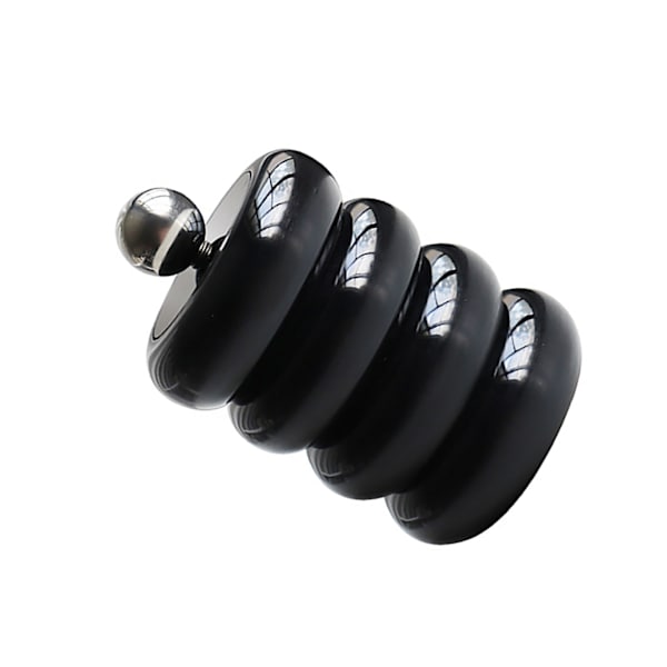 Nordisk stil Qtip-holder Dispenser Desktop Støvsikker Bomuldspind Opbevaringsbeholder Donut Form Makeup Opbevaringsboks med låg Sort 4 lag