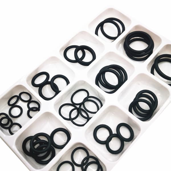 50 st/set Gummi O-ring bricka Vattentäthet sortiment O-ringar packningsbricka 12 storlekar packningar