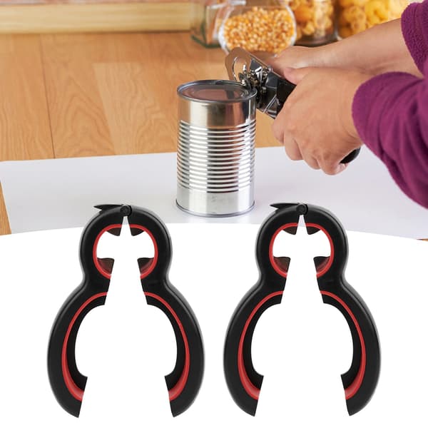2 stk. 6-i-1 dåseåbner, enkel multifunktionel flaskeåbner, køkkenhåndholdte gadgets