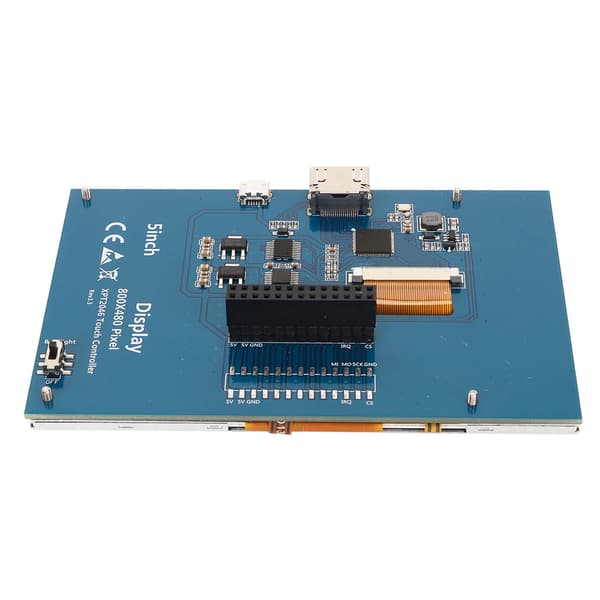 5 tums TFT LCD-skärm HD Multimedia Interface-kompatibel bildskärm pekskärm för Raspberry Pi 4B 3B+ 3B 2B+ BB
