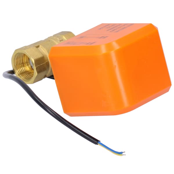DN20 Professionel 2-vejs Elektrisk Kuglehane DC12/24V 2-leder Messing Kuglehane Tilbehør