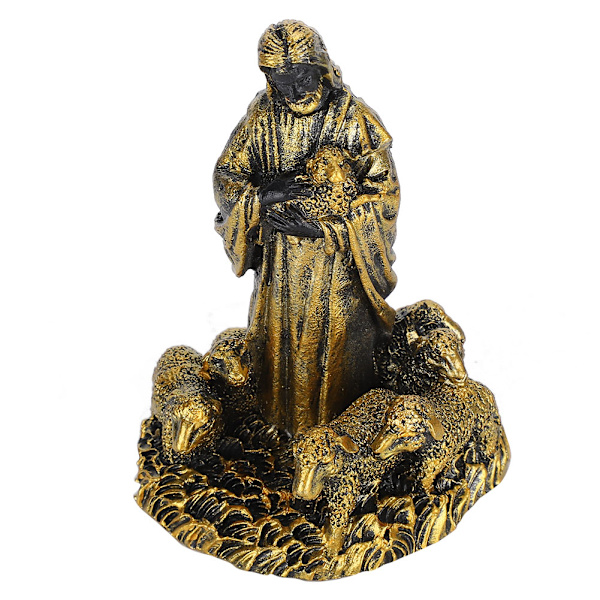 Resin Jesus Statue Ornamenter Religiøse Figurer Håndverk Hjemmekontor Dekorasjon