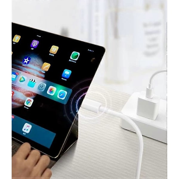 USB C til USB C PD Hurtig Opladerkabel - 2 meter 3-pak
