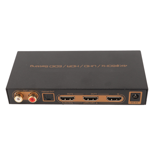 HD Multimedia Interface lyduttrekker 4K 60Hz HDR HD Multimedia Interface EARC ARC lyduttrekkeromformer 100‑240V US-plugg