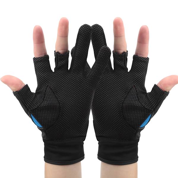 1 par fiskehandsker 3 skærefinger Anti-Slip Sports håndudstyr til udendørs fiskeri