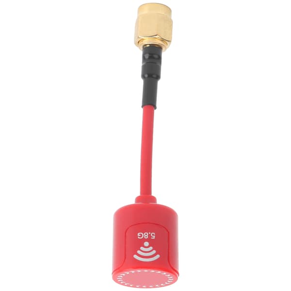 Professionel 5.8GHZ 2.8dbi Antenne Signalforstærkning Antenne Tilbehør til FPV Racing RC Drone Rød SMA