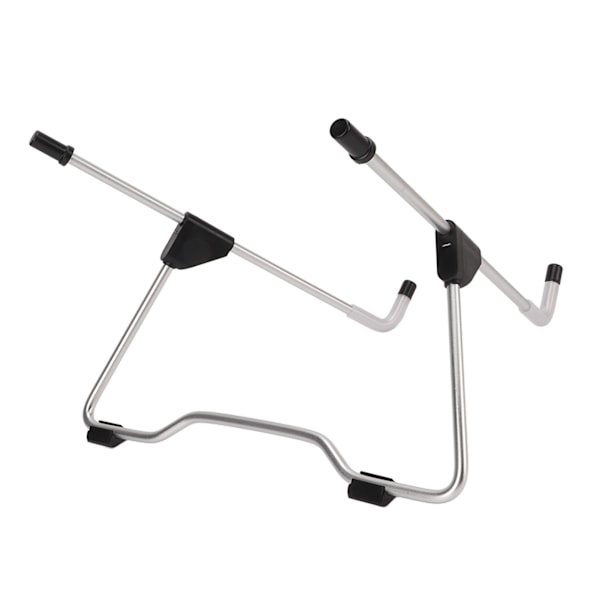 Justerbar sammenklappelig tabletstativ i aluminium til luftfart - Multifunktionel tabletstativholder med varmeafledning - Sort