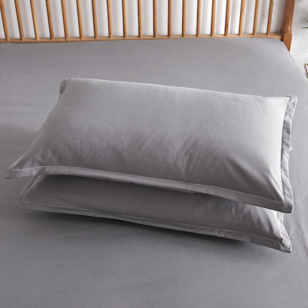 Premium Ultra-bløde Krølfri Mikrofiber Stræklagen med Pudebetræk (Grå, 180*220mm, 3 stk)