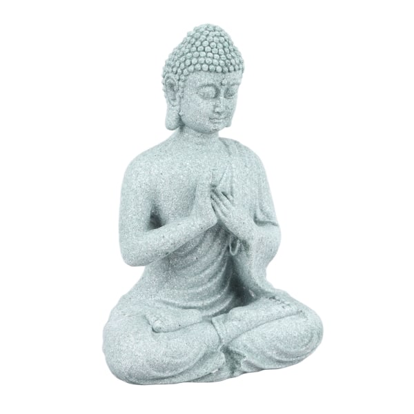 Pieni Buddha-koristelu Hieno käsityönä tehty vihreä hiekkakivi Buddha-koristeet kalasäiliörukousbuddhalle