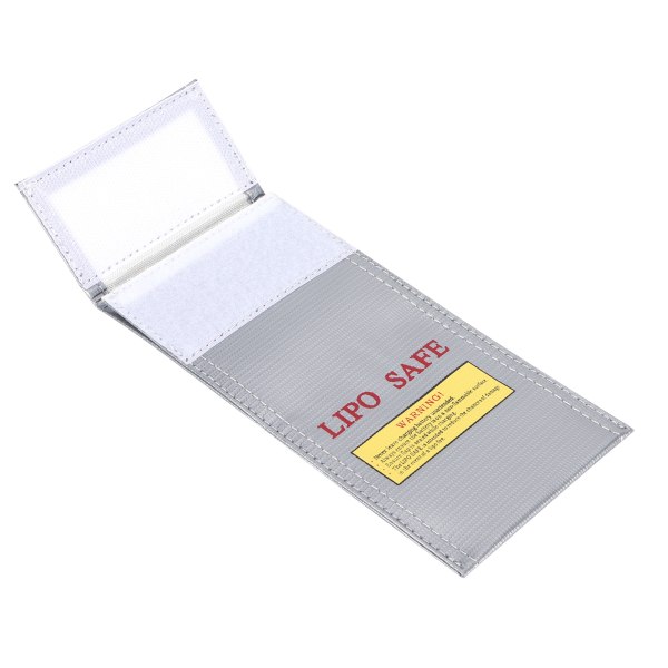 Lithium Ion Battery Safe Bag Brannsikker eksplosjonssikker oppbevaringspose beskytter 10x20cm