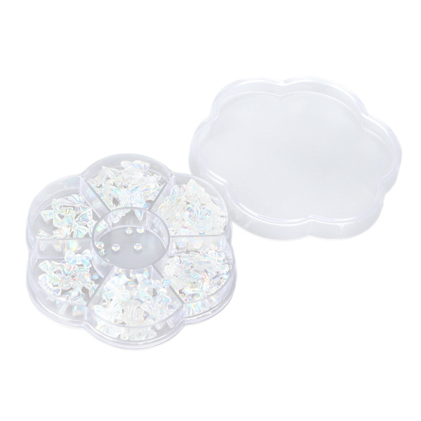 Resin 3D Nail Art Faux Crystal Nail Charms DIY Søde Bowknot Faux Rhinestones Charms til Manicure Ornamenter