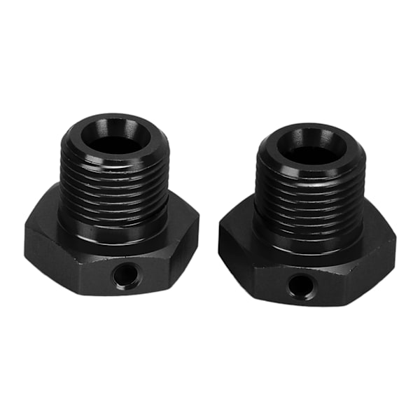 1 par aluminiumlegering 17 mm hjulnavadapter med stift för ARRMA 1/8 RC bil uppgraderingsdel svart
