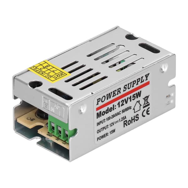 YY‑15‑12 Koblingsstrømforsyning Regulert transformatordriver for LED-stripebelysning 15W 12V 1,25A