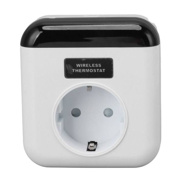Smart WiFi termostat stikprop, programmerbar trådløs elektrisk stikprop i temperaturregulator med APP fjernbetjening EU stik 220V