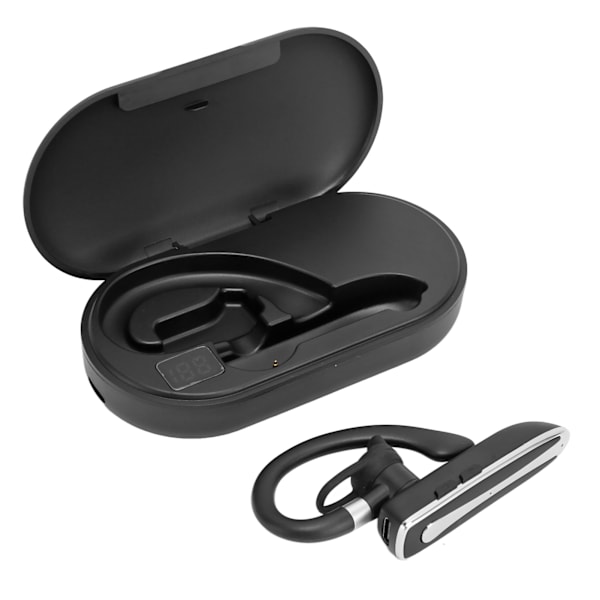 Bluetooth-headset støjreducerende håndfri indbygget mikrofon Trådløs enkelt øretelefon til kørsel i erhvervssport