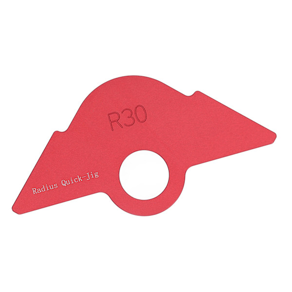 R30 Radius Jig Router Mal - Rundet Mal for Trefresing av Rundet Hjørne for Trefresing