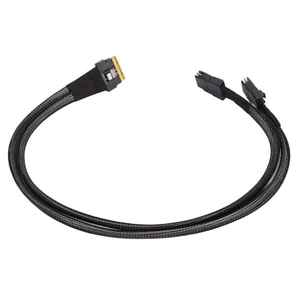Mini SAS-kabel 12 Gbps snabb överföring SATA/ATA-gränssnitt 0,5 m längd SFF8654 8I till 2xSFF8087-kabel