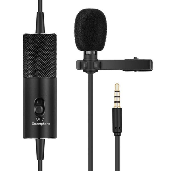 Universal kablet kraveklip kondensatormikrofon Mini Studio Audio Mic til telefonkamera bærbar computer
