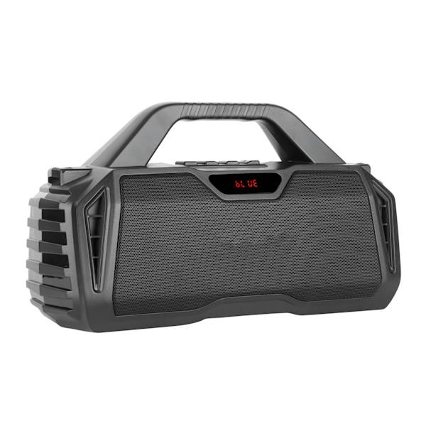 Bluetooth-högtalare med hög volym, bärbar tung bas, musikspelare med mikrofon för utomhusbruk, svart