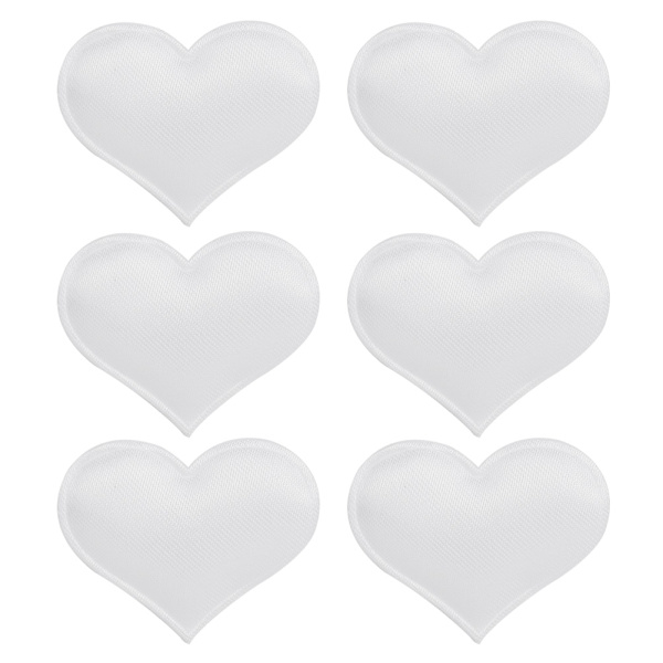 DIY Håndlaget Hjerteformet Bryllup Valentinsdag Dekorasjon Jubileumsfest Tilbehør (3,2 cm Hvit 500 stk Pose)