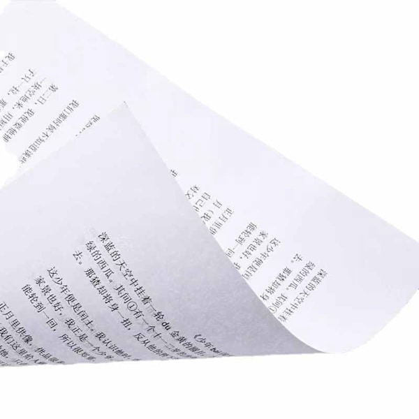 100 ark A4-skriverpapir, antistatisk, tosidig, tykkere, lyst datamaskinpapir for forretningskontorarbeid A4