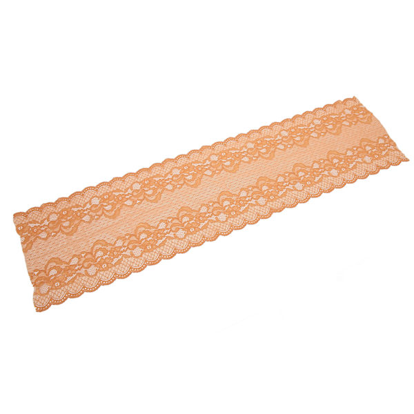 23 cm bred 10 meter blonderand stretch klippbar DIY håndværk mesh nylon blonder stof bredt strækbart blonder til syning pude cremet tomat brun