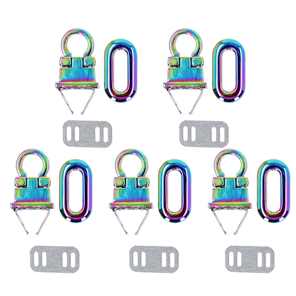 5 stk Flip Lock Fargerik Sink Legering Oval Bull Nose Lås Bagasjelås Clamshell Lås