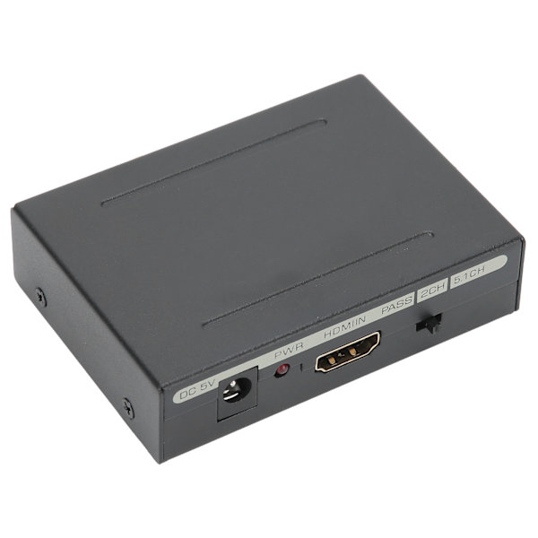 HDMI-äänenpoistolaite HDMI-HDMI SPDIF optiseen RCA L/R -ääniliittimeen sovitin 100-240 V EU-pistoke