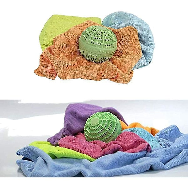 2 Stykker Magisk Vaskeball, Naturlig Vaskeball, Gjenbrukbar Vaskemaskinball, Sunn og Antibakteriell, Naturlige Vaskeballer, Dekontaminering